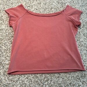 John Galt Cropped off the Shoulder T-shirt